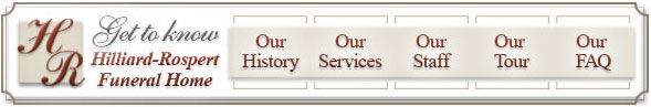 Hilliard Rospert Funeral Home - quick links